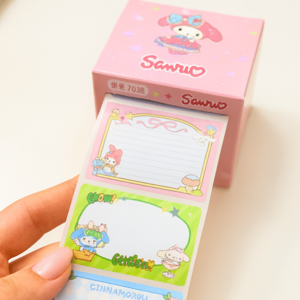 Sanrio Temalı 58 Adet Kendinden Yapışkanlı Okul Defter Etiketi